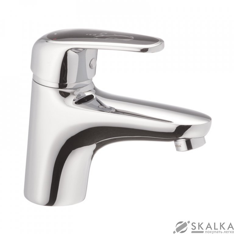 Смеситель для раковины Haiba MAGIC 001 с черной ручкой (HB0661) На фото Смеситель для раковины Haiba MAGIC 001 с черной ручкой (HB0661)