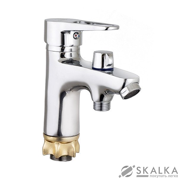 На фото Смеситель для раковины ZERIX PUD1 146 с выходом для гигиен. лейки (ZX2871)