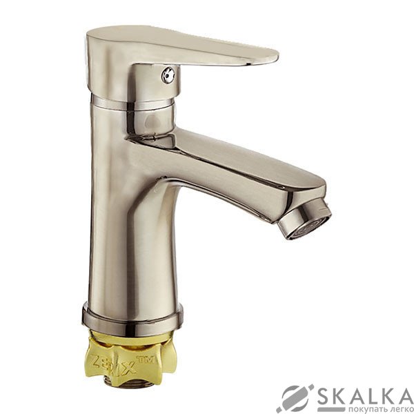 Смеситель для раковины ZERIX PUD1 045 нержавейка (ZX2795) На фото Смеситель для раковины ZERIX PUD1 045 нержавейка (ZX2795)