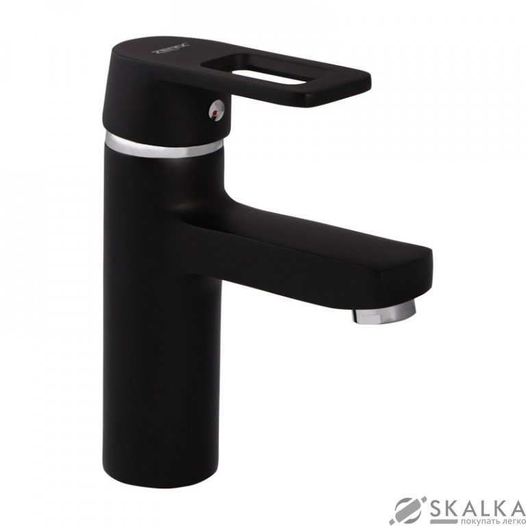 Смеситель для раковины ZERIX Z1030-6 черный (ZX0352) На фото Смеситель для раковины ZERIX Z1030-6 черный (ZX0352)