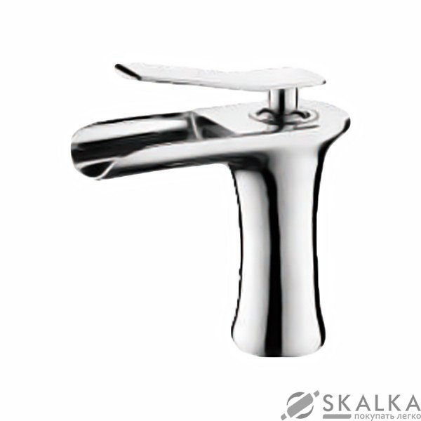 Смеситель для раковины ZERIX LR1055-23 с изливом "Водопад" (LL1563) На фото Смеситель для раковины ZERIX LR1055-23 с изливом "Водопад" (LL1563)