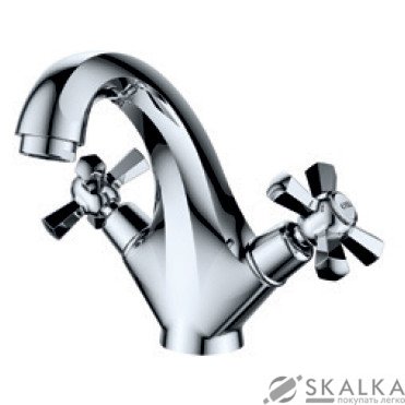 На фото Смеситель для раковины MIXXUS PREMIUM RETRO Chr-161 (MI1671)