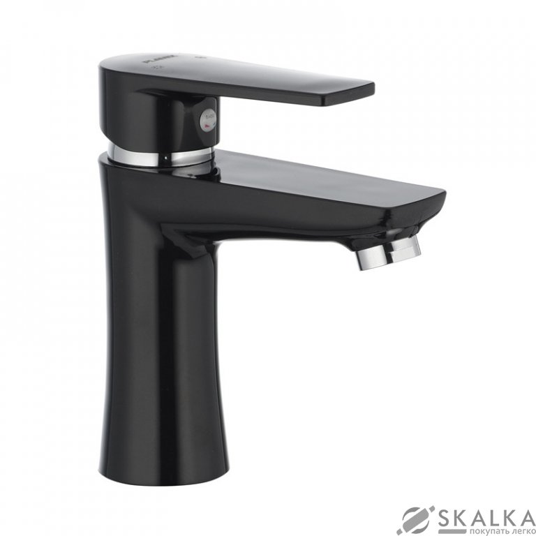 Смеситель для раковины PLAMIX Oscar-001 черный (без подводки) (PM0024) На фото Смеситель для раковины PLAMIX Oscar-001 черный (без подводки) (PM0024)