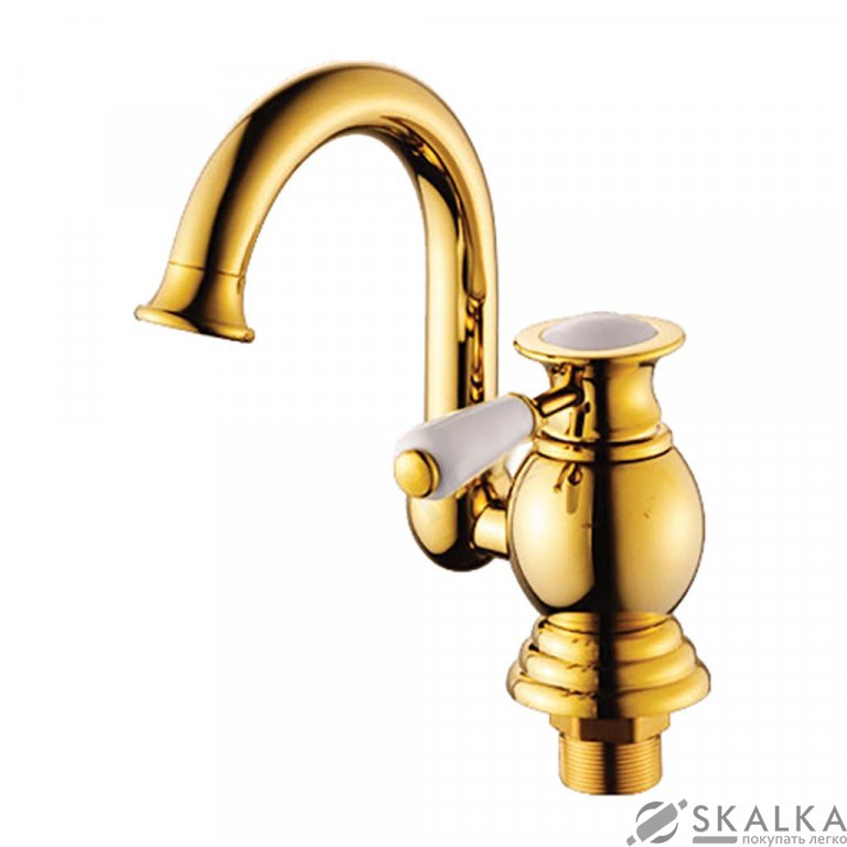 Смеситель для умывальника ZERIX Z1017-4 (ZX0542) На фото Смеситель для умывальника ZERIX Z1017-4 (ZX0542)