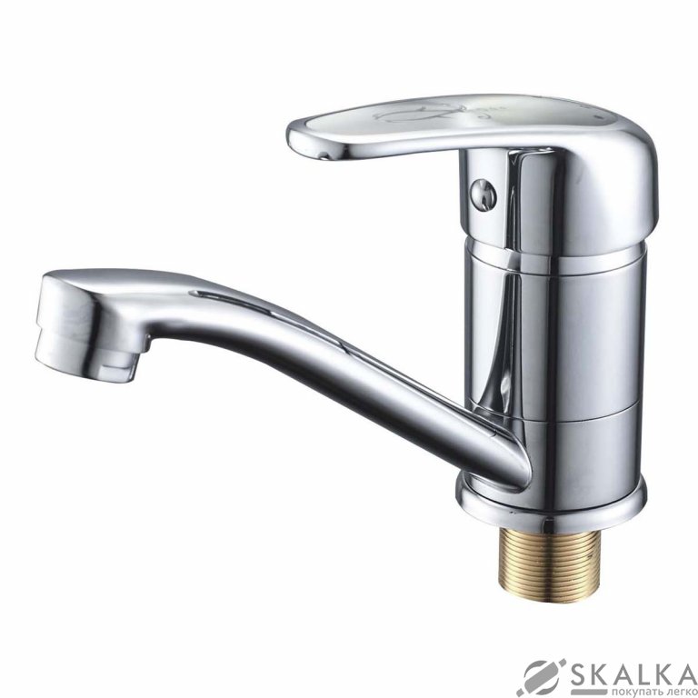 Смеситель для умывальника CRON MAGIC 555 (излив 15 см) (CR0130) На фото Смеситель для умывальника CRON MAGIC 555 (излив 15 см) (CR0130)