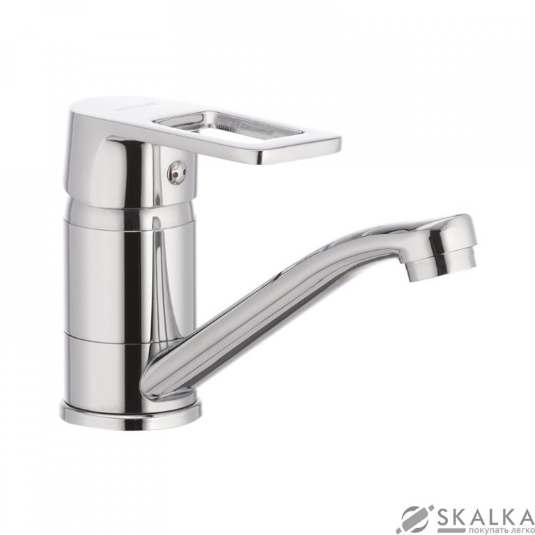 Смеситель для умывальника MIXXUS GAVI 555 (излив 15 см) (MI1593) На фото Смеситель для умывальника MIXXUS GAVI 555 (излив 15 см) (MI1593)