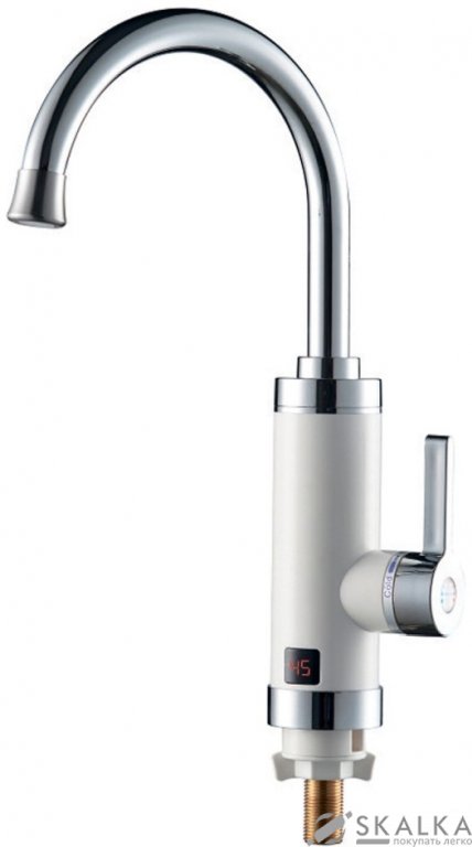 Проточный водонагреватель Aquatica HZ для кухни гусак ухо на гайке (W) (HZ-6B143W) На фото Проточный водонагреватель Aquatica HZ для кухни гусак ухо на гайке (W) (HZ-6B143W)