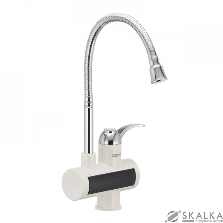 На фото Проточный водонагреватель ZERIX ELW21-EF с индикатором температуры (ZX2980)