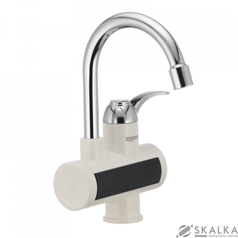 На фото Проточный водонагреватель ZERIX ELW21-E с индикатором температуры (ZX2977)