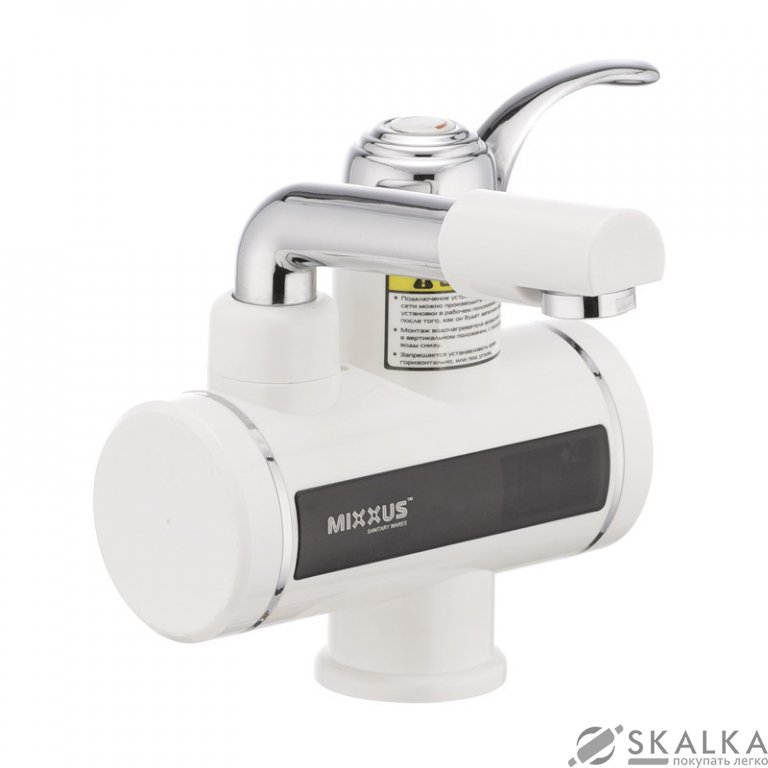 Проточный водонагреватель MIXXUS Electra 230-E с индикатором температуры (MI2746) На фото Проточный водонагреватель MIXXUS Electra 230-E с индикатором температуры (MI2746)