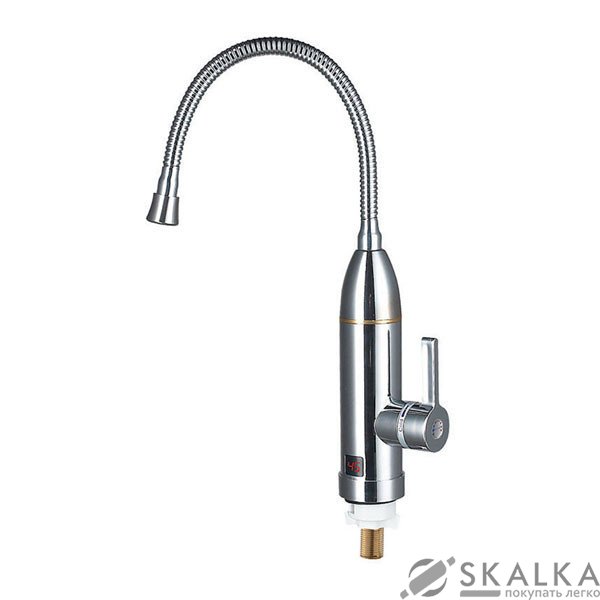 На фото Проточный водонагреватель ZERIX ELW03-EF с индикатором температуры (ZX2775)