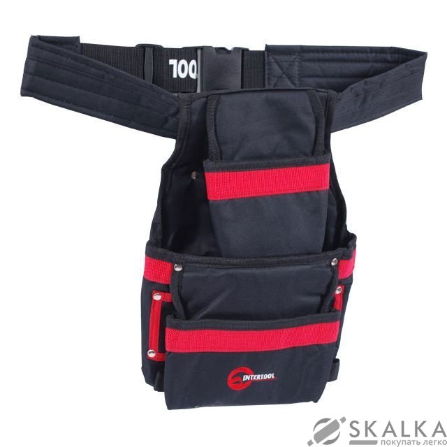 Сумка поясная Intertool слесарно-строительная, 3 кармана, полиэстер (SP-1014) На фото Сумка поясная Intertool слесарно-строительная, 3 кармана, полиэстер (SP-1014)