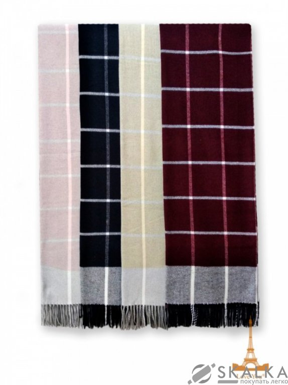 На фото Плед Vladi Валенсия Harry 140*200 серый белый желтый (4110)