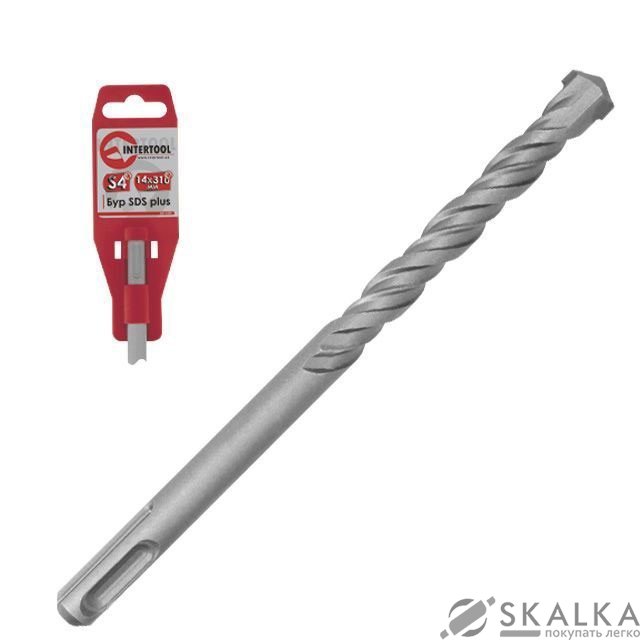 На фото Бур Intertool SDS PLUS S4 6*160мм (SD-0616)