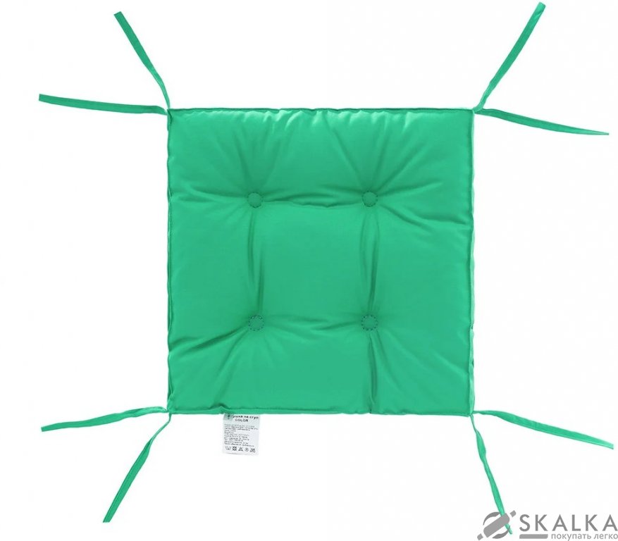 На фото Подушка на стул DOTINEM COLOR мятная 40х40 (борт 5см)  (213109-6)