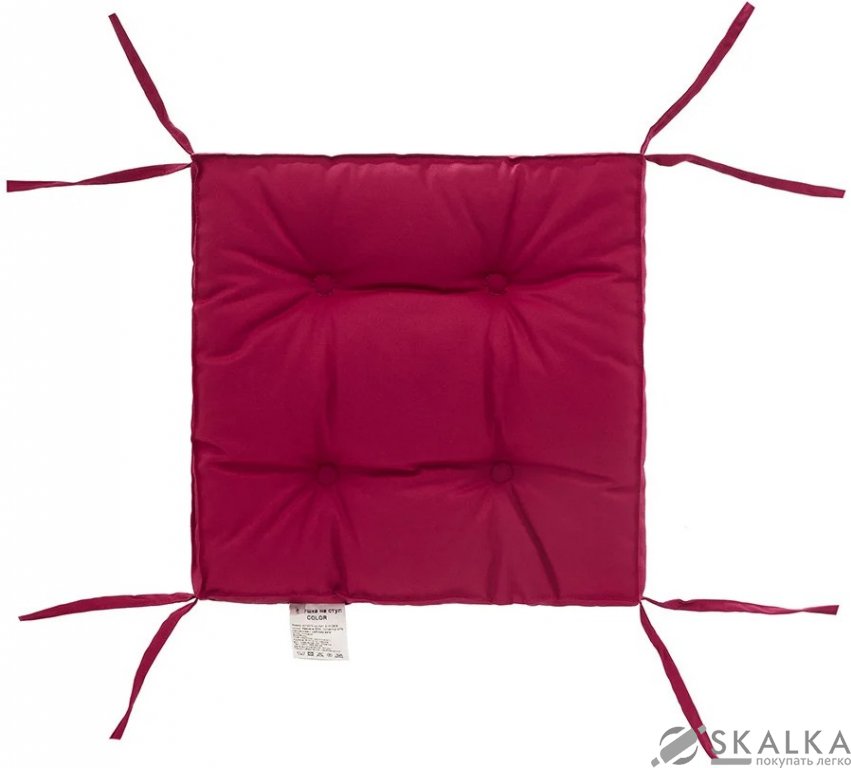 На фото Подушка на стул DOTINEM COLOR лиловая 40х40 (борт 5см)  (213109-8)