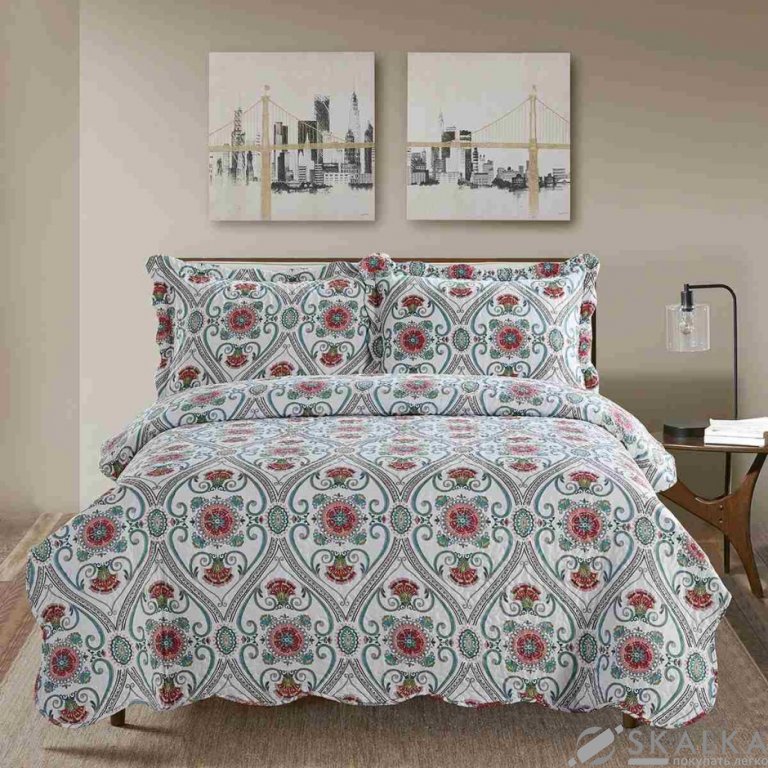 Покрывало Arya Печатное 2 250х260 - 2 (50х70 + 5) Silvano (8680943071699) На фото Покрывало Arya Печатное 2 250х260 - 2 (50х70 + 5) Silvano (8680943071699)