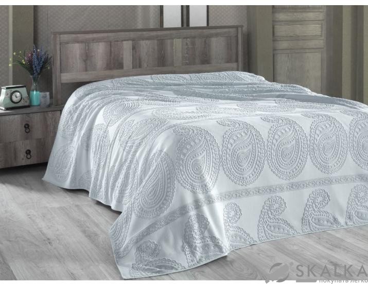 На фото Простынь махровая Arya 160X220 Misley Зеленая (8680943062222)