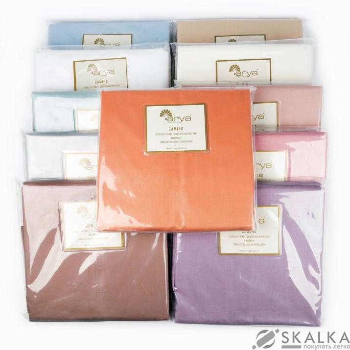 Пододеяльник Arya Сатин 2 200х220 Camino Экрю (8680943048394) На фото Пододеяльник Arya Сатин 2 200х220 Camino Экрю (8680943048394)