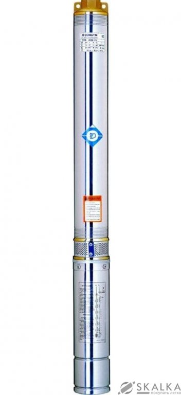 На фото Скважинный насос Dongyin 0.37 кВт H 60(46)м Q 45(30) л/мин Ø80 мм 35м кабеля (777402)