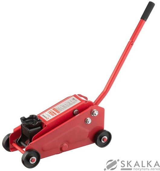 На фото Домкрат гидравлический подкатной Intertool 2т 135-385мм (GT0108)