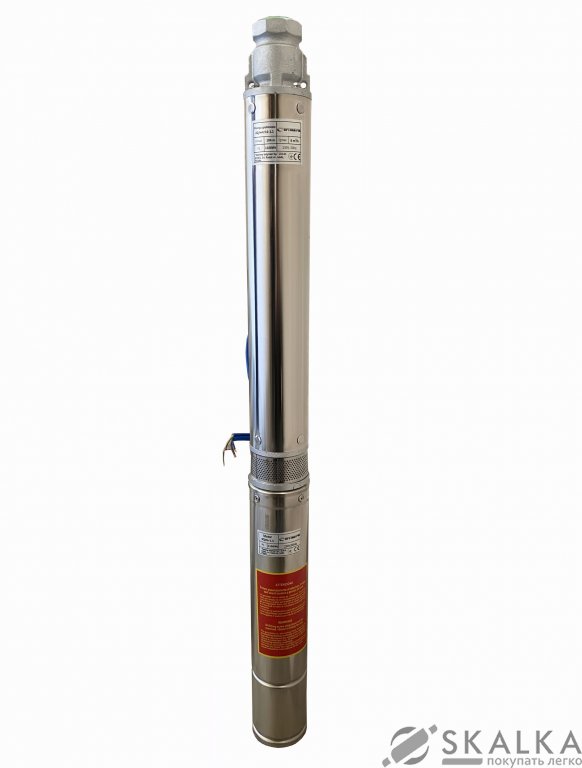 Насос для скважины Optima PM 4QJm6/16 1.5 кВт 101 м 1.5 м кабель На фото Насос для скважины Optima PM 4QJm6/16 1.5 кВт 101 м 1.5 м кабель