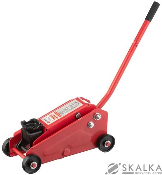 На фото Домкрат гидравлический подкатной Intertool 2т 135-345мм (GT0102)