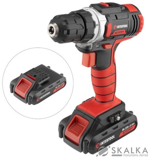 На фото Шуруповерт Intertool STORM 18В (WT-0314)