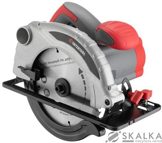 На фото Циркулярная пила Intertool 1300 Вт 185 мм (DT-0613)