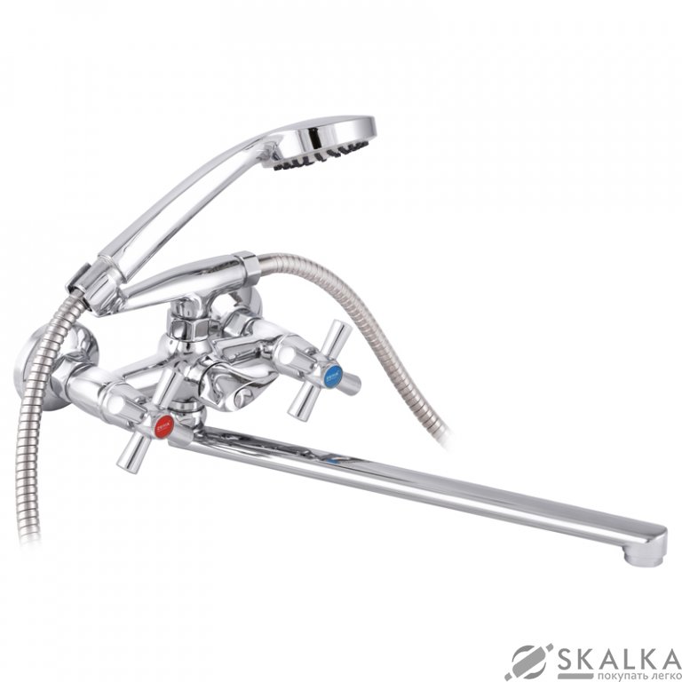 На фото Смеситель для ванны ZERIX D5Q 722 (ZX2892)