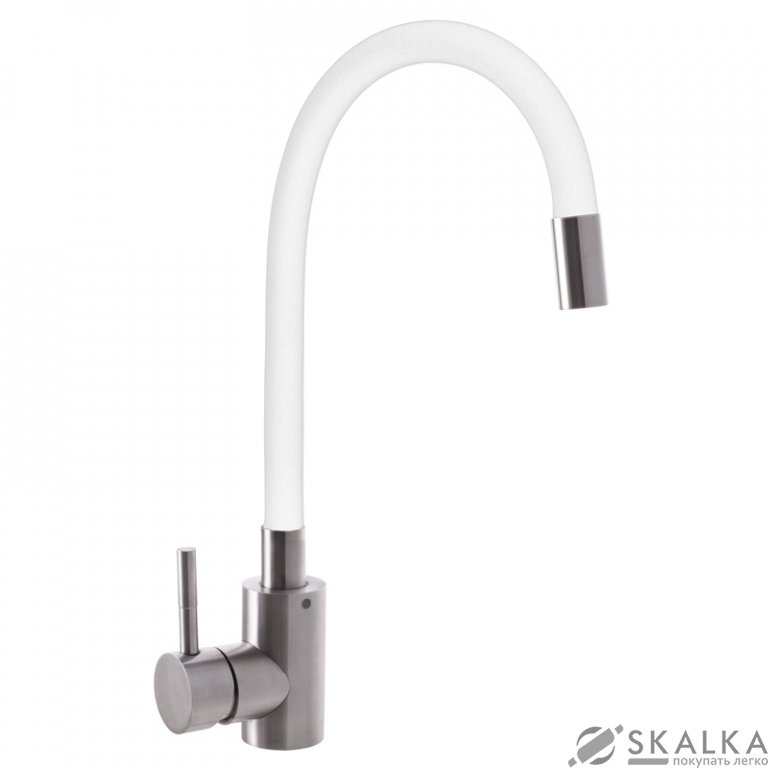 Смеситель для кухни MIXXUS SUS-011 (белый силиконовый излив) (SS2838) На фото Смеситель для кухни MIXXUS SUS-011 (белый силиконовый излив) (SS2838)