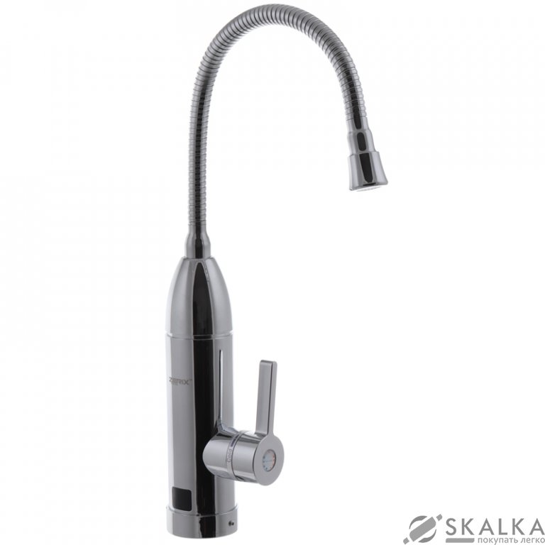 На фото Проточный водонагреватель ZERIX ELW03-EFP с индикатором температуры и УЗО (ZX2807)