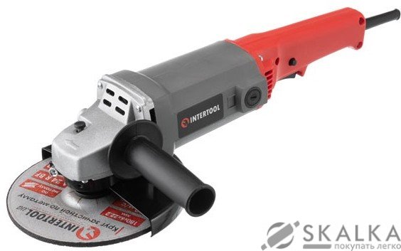На фото Шлифмашина угловая Intertool 1650Вт, 180мм (DT-0218)