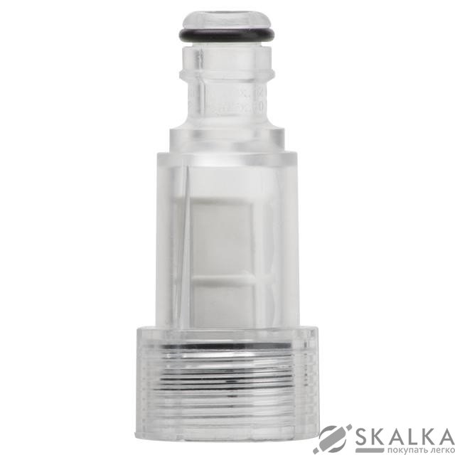 На фото Фильтр сетчатый грубой очистки с коннектором 1/2" к мойкам высокого давления Intertool (DT-1576)