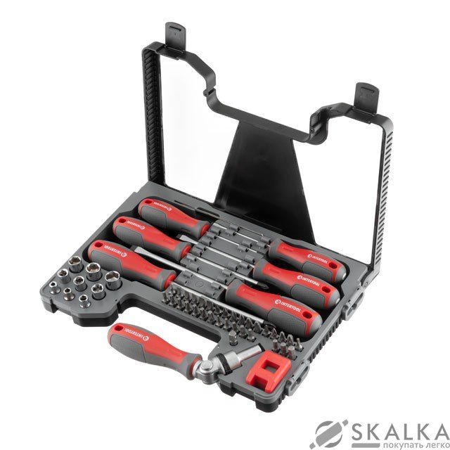 На фото Набор отверток Intertool с комплектом насадок 51 ед (VT-3352)