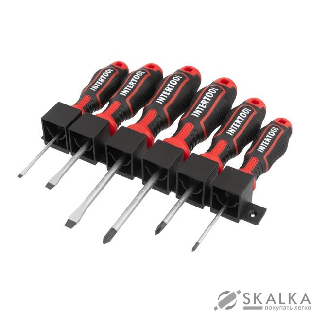 На фото Набор отверток Intertool 6 ед STORM (VT-3436)