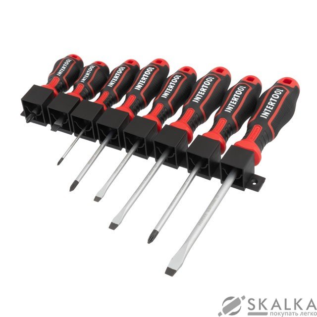 На фото Набор отверток Intertool 8 ед STORM (VT-3438)