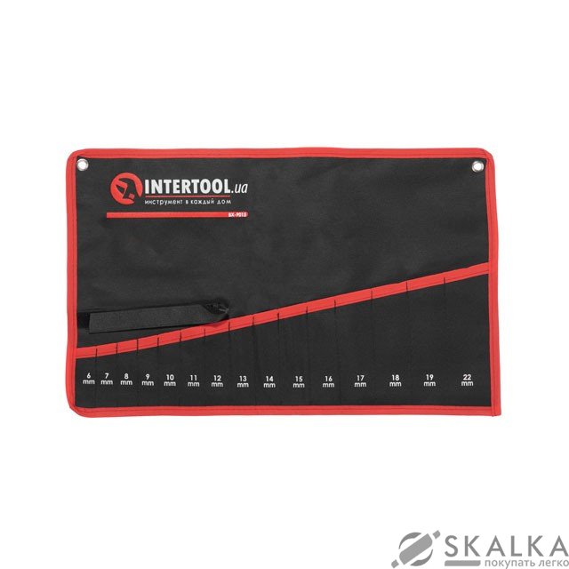 Чехол Intertool для гаечных ключей 15 карманов (BX-9015) На фото Чехол Intertool для гаечных ключей 15 карманов (BX-9015)