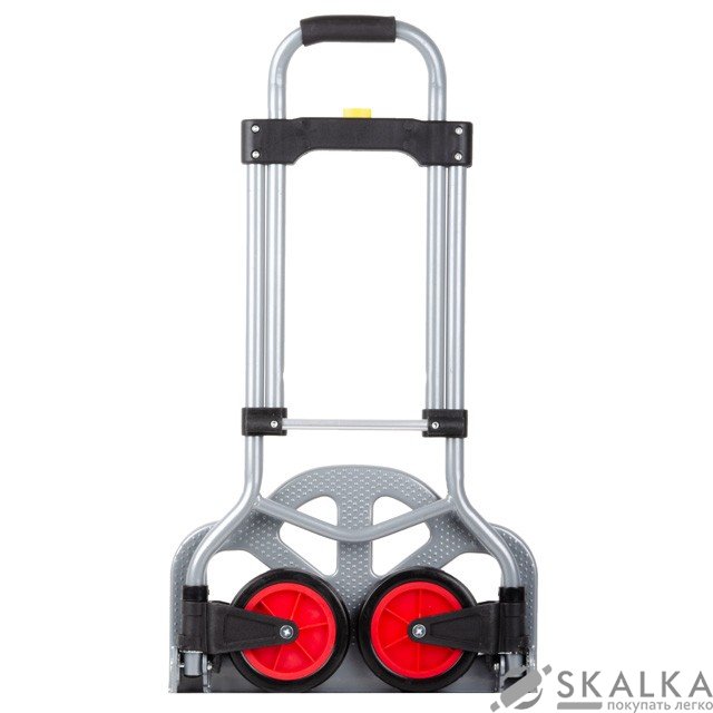 На фото Тележка Intertool ручная складная до 60 кг 385*375*960 колеса 130 мм (стальная) (LT-9006)