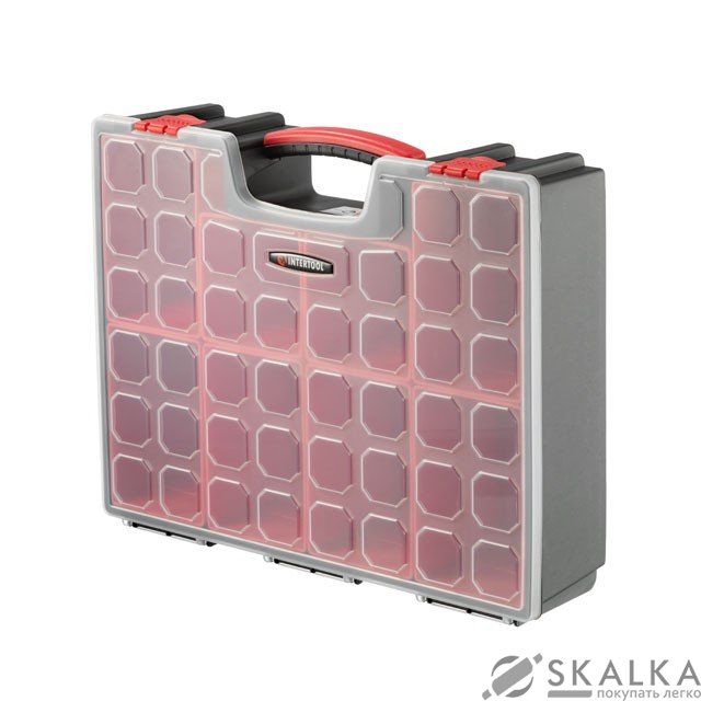 На фото Органайзер Intertool 16" 8 лотков 41.5х33х11 см (BX-4034)