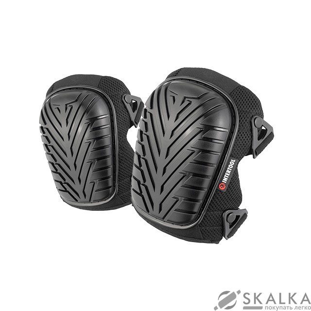На фото Наколенники защитные Intertool противоскользящие накладки из ПВХ, ткань 600D (SP-0055)