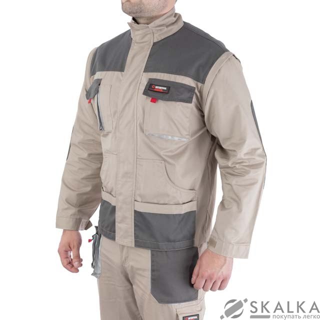 Куртка рабочая Intertool 2 в 1, 100 % хлопок, плотность 180 г/м2, S (SP-3031) На фото Куртка рабочая Intertool 2 в 1, 100 % хлопок, плотность 180 г/м2, S (SP-3031)