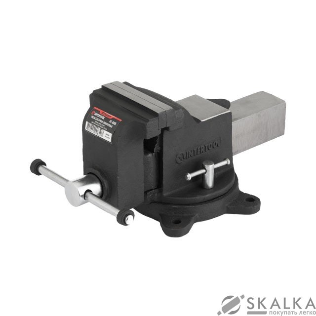 Тиски слесарные поворотные Intertool 100мм STORM, 8,85кг (HT-0085) На фото Тиски слесарные поворотные Intertool 100мм STORM, 8,85кг (HT-0085)