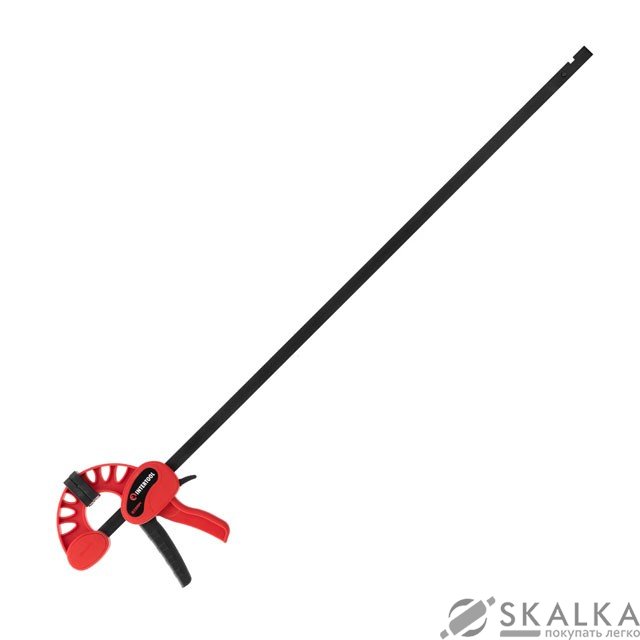 На фото Струбцина автомат Intertool 750*75мм, усилие зажима до 135 кг STORM (HT-6175)