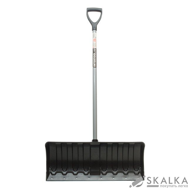 На фото Лопата для уборки снега Intertool 620*280мм с ручкой 970 мм (FT-2090)