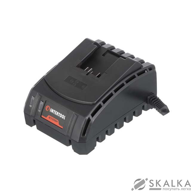 На фото Устройство зарядное для аккумуляторов литий-ион 20 В, ток заряда 2.0 А Intertool (WT-0344)