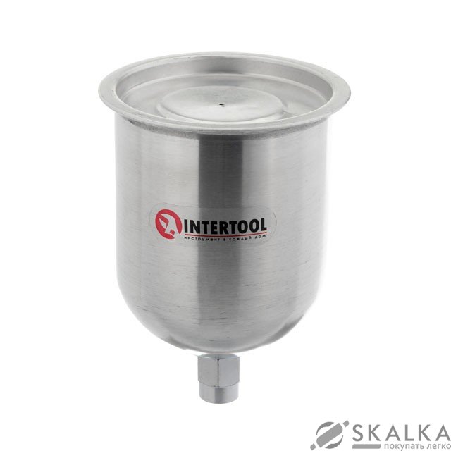 На фото Бачок металлический с внутренней резьбой М16х1.5, 600мл Intertool (PT-1906)