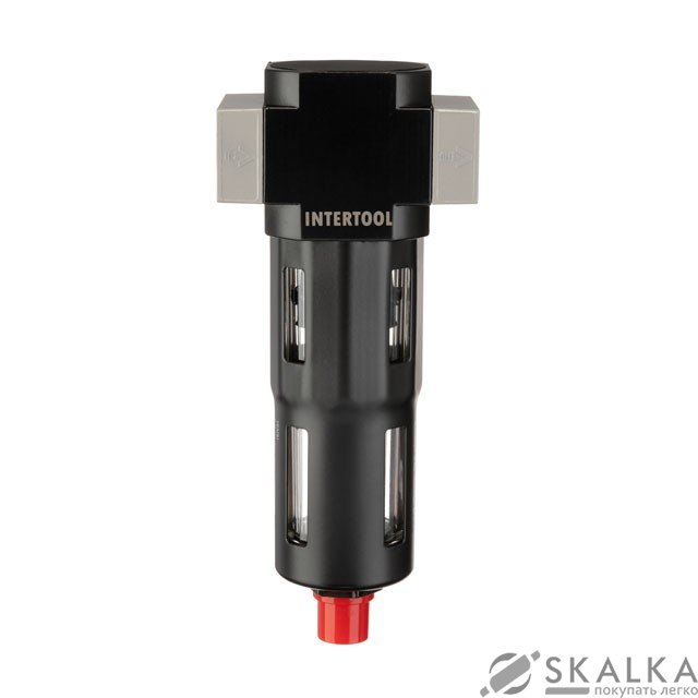 Фильтр для очистки воздуха Intertool 1/2", 5мкм, 1900 л/мин, металл, профессиональный (PT-1415) На фото Фильтр для очистки воздуха Intertool 1/2", 5мкм, 1900 л/мин, металл, профессиональный (PT-1415)
