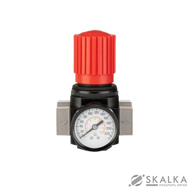 На фото Регулятор давления Intertool 3/4", 1-16 бар, 4500 л/мин, профессиональный (PT-1427)