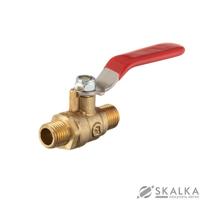 На фото Кран шаровый воздушный, латунь, наружная резьба 1/4"-1/4" Intertool STORM (PT-1882)